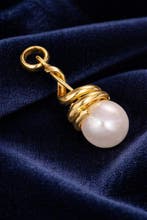 Zonder minimumprijs - Hanger - 18 karaat Geel goud - Parel