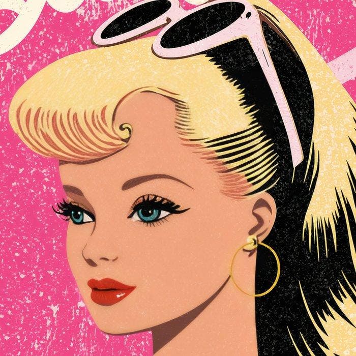 Kleury.art - Barbie Vintage Advertisments: Summer Barbie”, Antiek en Kunst, Antiek | Speelgoed