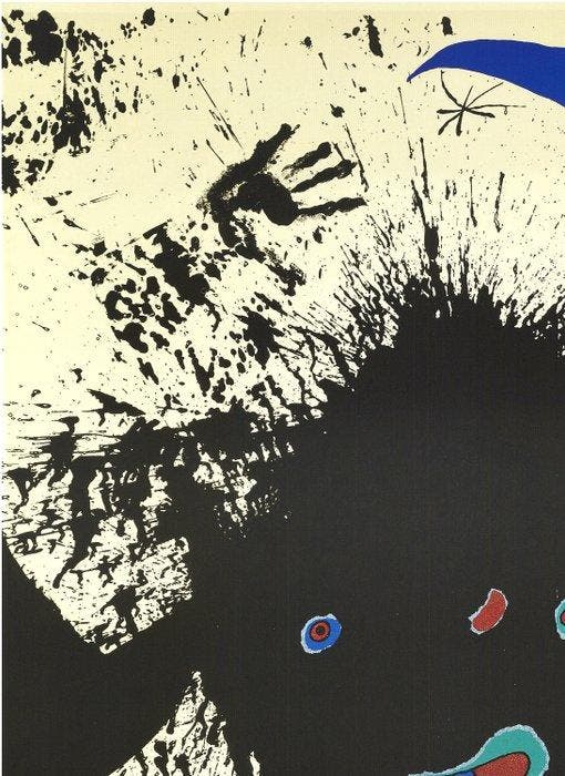 Joan Miró (1893-1983), daprès - La Ruisselante lunaire, Antiek en Kunst, Antiek | Overige Antiek