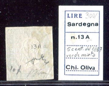 Italiaanse oude staten - Sardinië 1859 - Sardinie 5, Gestempeld