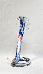 Glazen vitrinelijst - Glas - Handgeblazen Glazen Sculp, Antiek en Kunst