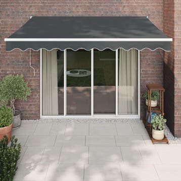 vidaXL Luifel uittrekbaar 3x2,5 m stof en aluminium, Verzenden