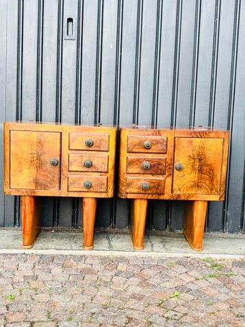 Nachtkastje - Hout - Art Deco nachtkastjes