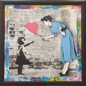 Mr Brainwash (1966) - Love Catcher · (Unq 1/1), Antiquités & Art
