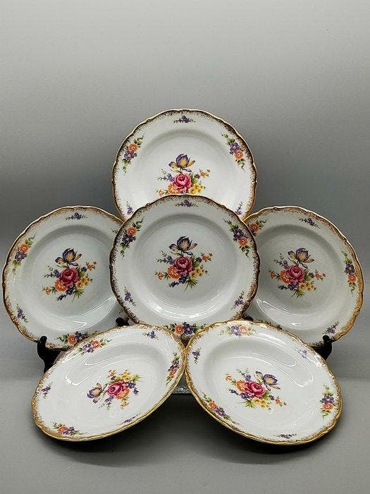 Bord - Winterling Kirchenlamitz Bavaria Porzellan Teller Set, Antiek en Kunst, Antiek | Meubels | Tafels
