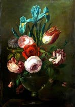 École européene (XIX) - Fleurs de lheure sombre