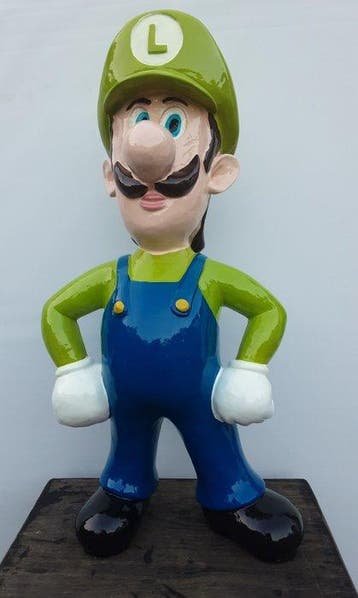 Luigi - Mario Brothers - Reclamebord - kunststof