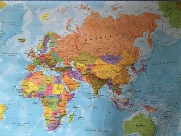 Belle carte du monde, grande et détaillée. - Carte scolaire