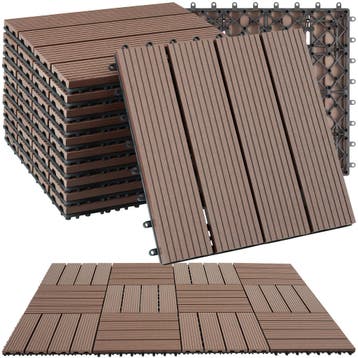 Set terrastegels Tegulas, WPC in houtlook, Verzenden, Nieuw