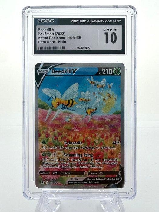 Pokémon - 1 Graded card - Beedrill V - Astral Radiance -, Hobby en Vrije tijd, Verzamelkaartspellen | Pokémon