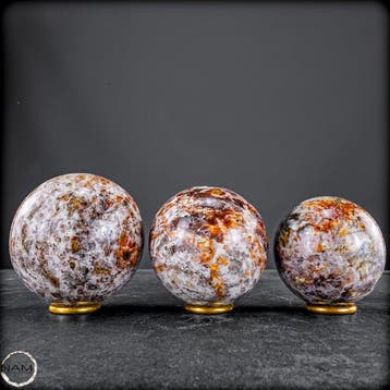Exclusieve rode cordierietkogelset – drie natuurlijke, Verzamelen