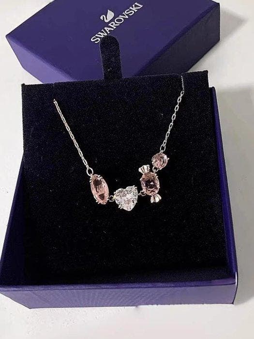 Swarovski crystals - Halsketting - Swarovski-halsketting, Antiek en Kunst, Curiosa en Brocante