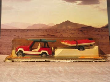 Majorette 1:64 - Voiture miniature - Beach buggy avec bateau, Nieuw