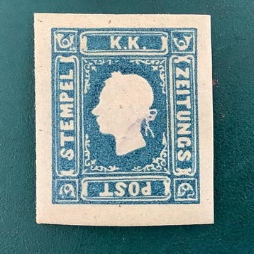 Oostenrijk 1858 - Krantenzegel met correcte marges gekeurd -, Postzegels en Munten, Postzegels | Europa | Oostenrijk, Gestempeld