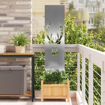 vidaXL Tuin Privacy Scherm Zilver 32 x 140 cm Roestvrij, Verzamelen, Posters, Verzenden, Nieuw