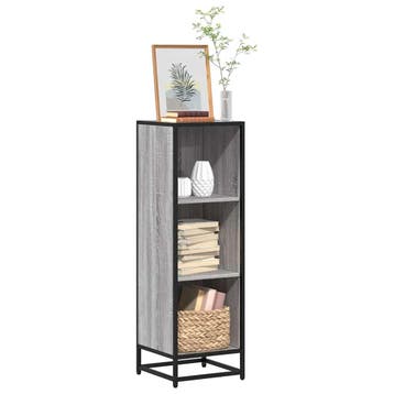 vidaXL Boekenkast 33,5x33x107,5 bewerkt hout grijs sonoma, Verzenden