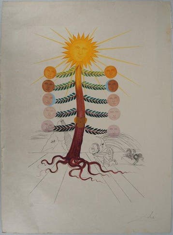Salvador Dali (1904-1989) - Flordali : Luna Geminata (Moon)