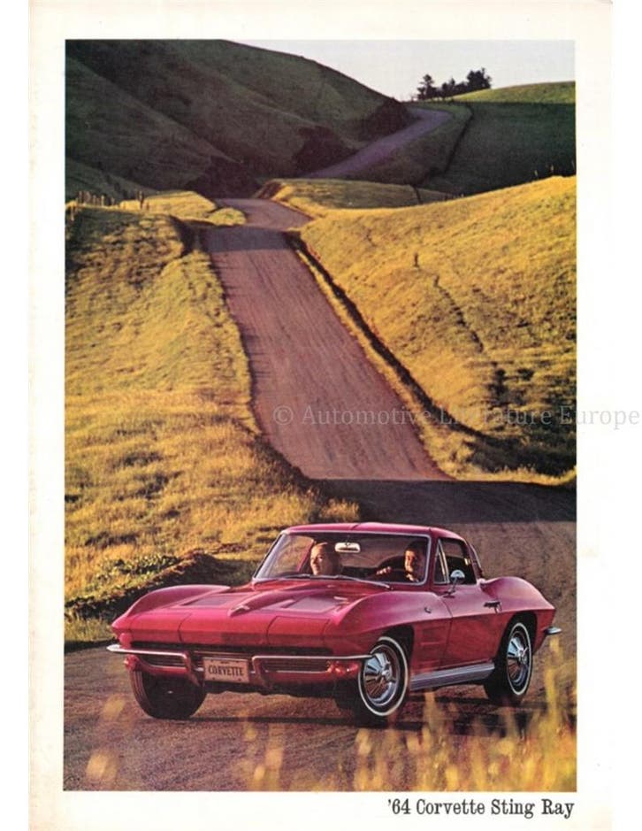 1964 CHEVROLET CORVETTE BROCHURE ENGELS (USA), Boeken, Auto's | Folders en Tijdschriften