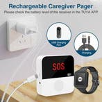 SOS Alarmset inclusief Zwart Horloge voor Ouderen (Inclusief, Doe-het-zelf en Bouw, Alarmsystemen, Verzenden, Nieuw