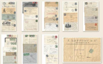 France - Lot de 34 documents postaux anciens – enveloppes