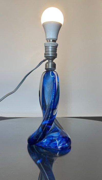 Val Saint Lambert - Lampe de table - Cristal - Lampe Val, Antiek en Kunst, Curiosa en Brocante