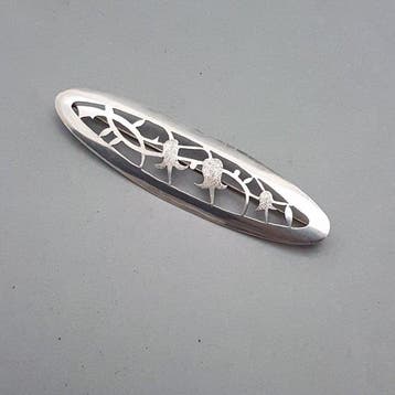 Zilver, Handarbeit Art Deco, Lelies van Dalen - Broche