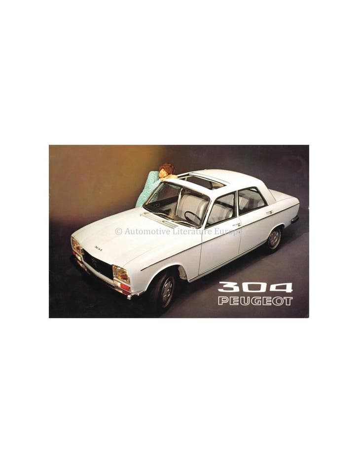 1971 PEUGEOT 304 BROCHURE NEDERLANDS, Boeken, Auto's | Folders en Tijdschriften