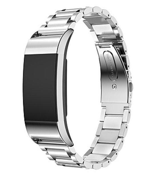 Fitbit Charge 2 Roestvrij Stalen Armband - Zilver,, Bijoux, Sacs & Beauté, Montres connectées, Envoi