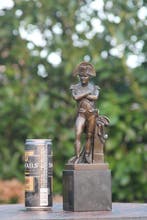 Beeldje - napoleon - brons marmer, Antiquités & Art