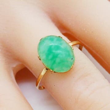 Zonder minimumprijs - Ring - 9 kt. Geel goud
