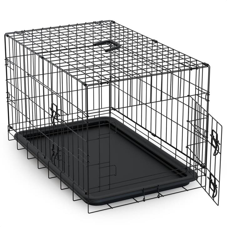 Avalo Hondenbench L - Opvouwbaar - 2 Deuren - 92x57x64 CM, Dieren en Toebehoren, Hondenbenches, Nieuw, Verzenden