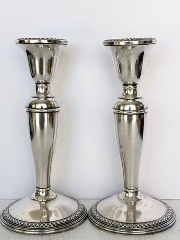 ROGERS - Chandelier (2) - Argent 925 - Bougeoirs en argent