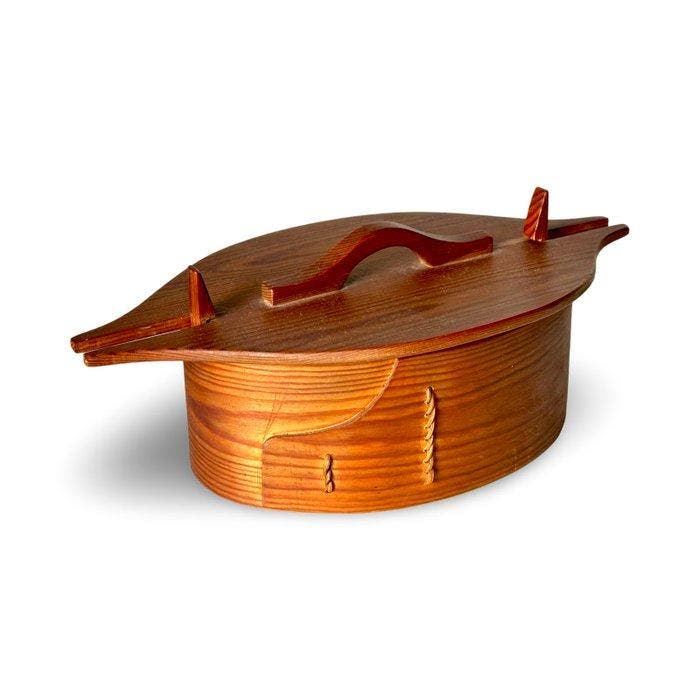 Scandinavische Tine / Svepask Bentwood Box - Doos - Tine of, Antiek en Kunst, Antiek | Meubels | Stoelen en Sofa's