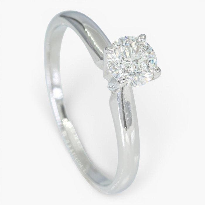 Zonder minimumprijs - Ring - 14 karaat HRD, Witgoud -, Bijoux, Sacs & Beauté, Bagues