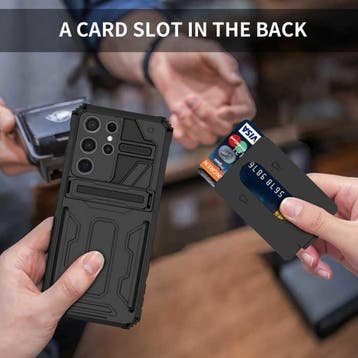 Samsung Galaxy S21 Ultra - Armor Card Slot Hoesje met, Verzenden