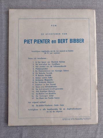Piet Pienter en Bert Bibber 17 - De Vloek van Toetan Kanon -, Boeken, Nieuw