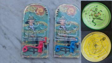 Tintin - 4 Vintage set van 2 Flipper Pinballvarianten + 2, Boeken, Nieuw