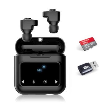 K1 3-in-1 Draadloze Oortjes + Media Speler/Powerbank Touch, Verzenden, Nieuw