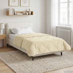 vidaXL Winter Duvet Crème 155 x 220 cm Microvezel en Teddy, Verzenden