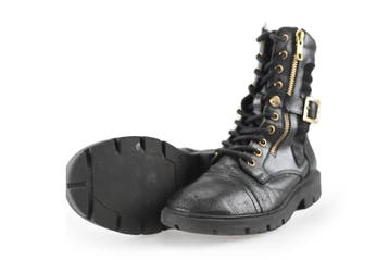 Vingino Veterboots Meisjes in maat 36 Zwart, Verzenden, Schoenen