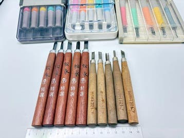 25 Japanese Wood Carving Chisels – Matsunaga & Assorted