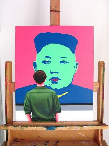 Gerard Boersma (1976) - Kim Jong Un (painting of man, Antiquités & Art