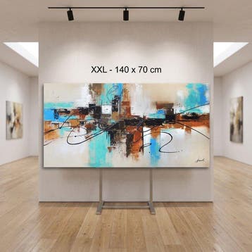 Monika Spiewak - Abstract - Oil Painting Stretched On The