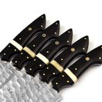Keukenmes - Chefs knife - Corian en koeienbeen, gevouwen