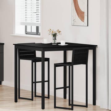 vidaXL Staande Bartafel Bewerkt hout Vierkant, Huis en Inrichting, Tafels | Eettafels, Verzenden, Nieuw