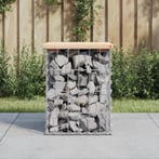 vidaXL Tuinbank schanskorfontwerp 33x31x42 cm massief, Verzenden, Nieuw