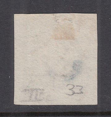 Nederland 1852 - Koning Willem III, plaat II met geribd