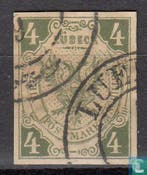 Lübeck - Wapen - 1859, Verzenden, Gestempeld
