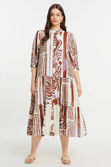 Mat fashion jurk A-lijnL=52-54Maat 46/48 (XL) of groter, Kleding | Dames, Verzenden, Nieuw, Maat 46/48 (XL) of groter, Overige kleuren