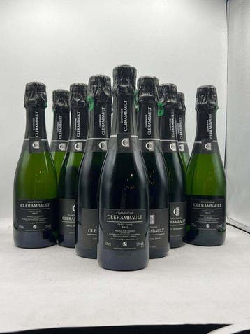 Clerambault, carte noir - Champagne Brut - 12 Demi bouteille, Nieuw